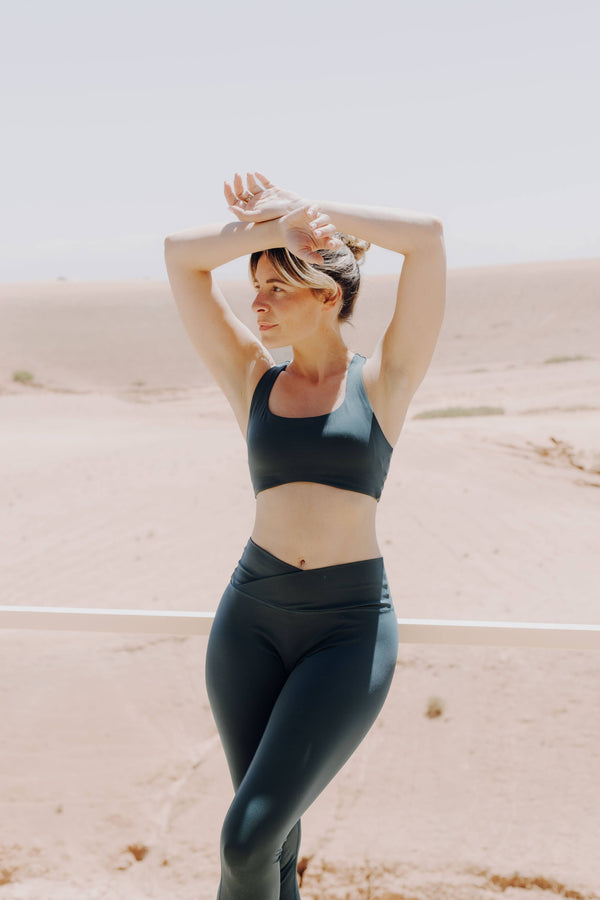 Tessa top | emerald water